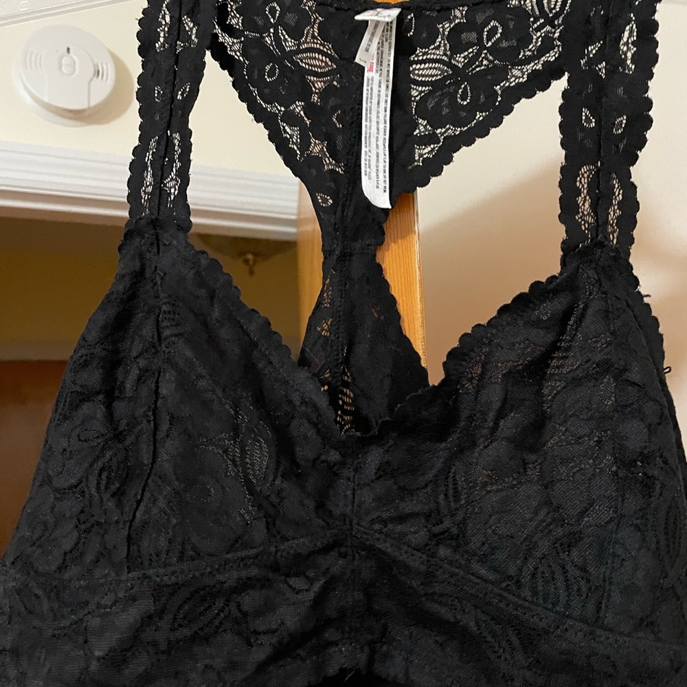 TWO EUC bralettes: pink & black